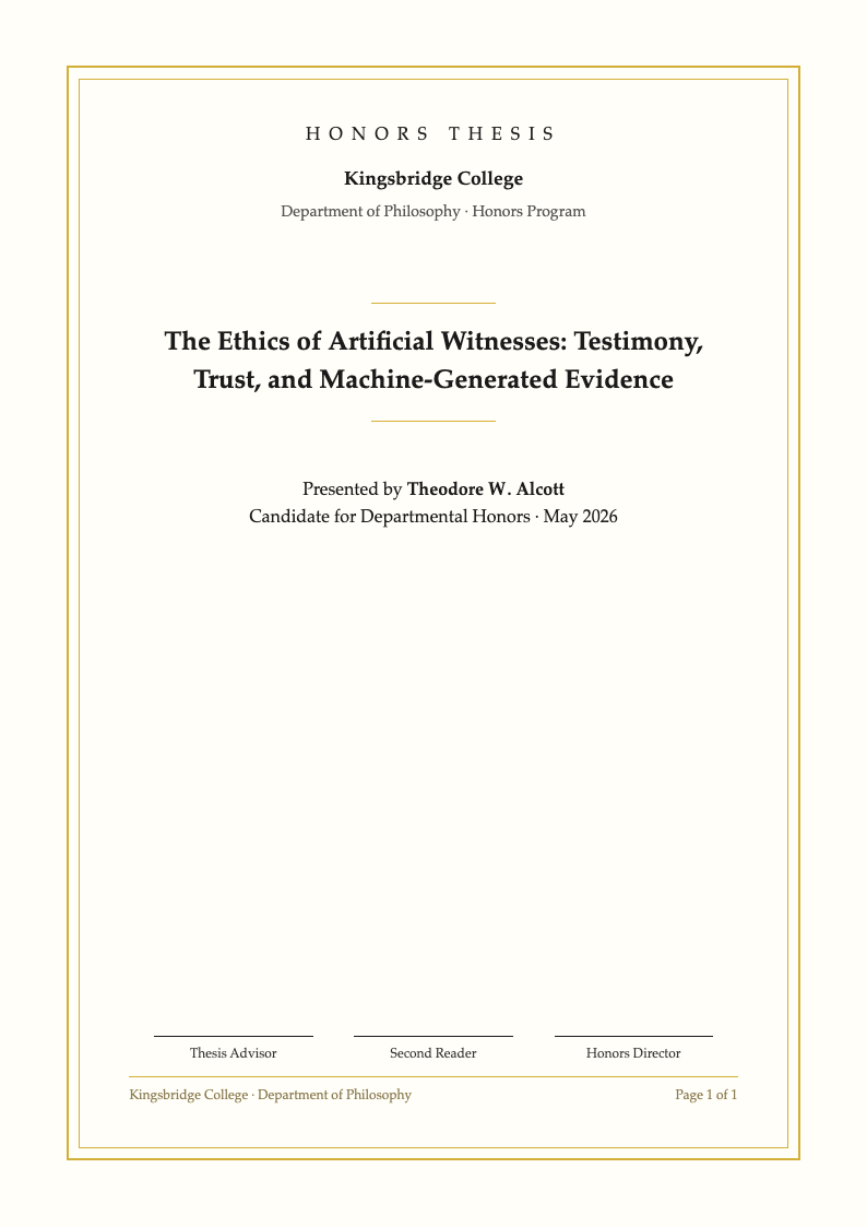 Ceremonial certificate apa title page